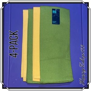 RE 100% Cotton Kitchen Towel 4-Pack
